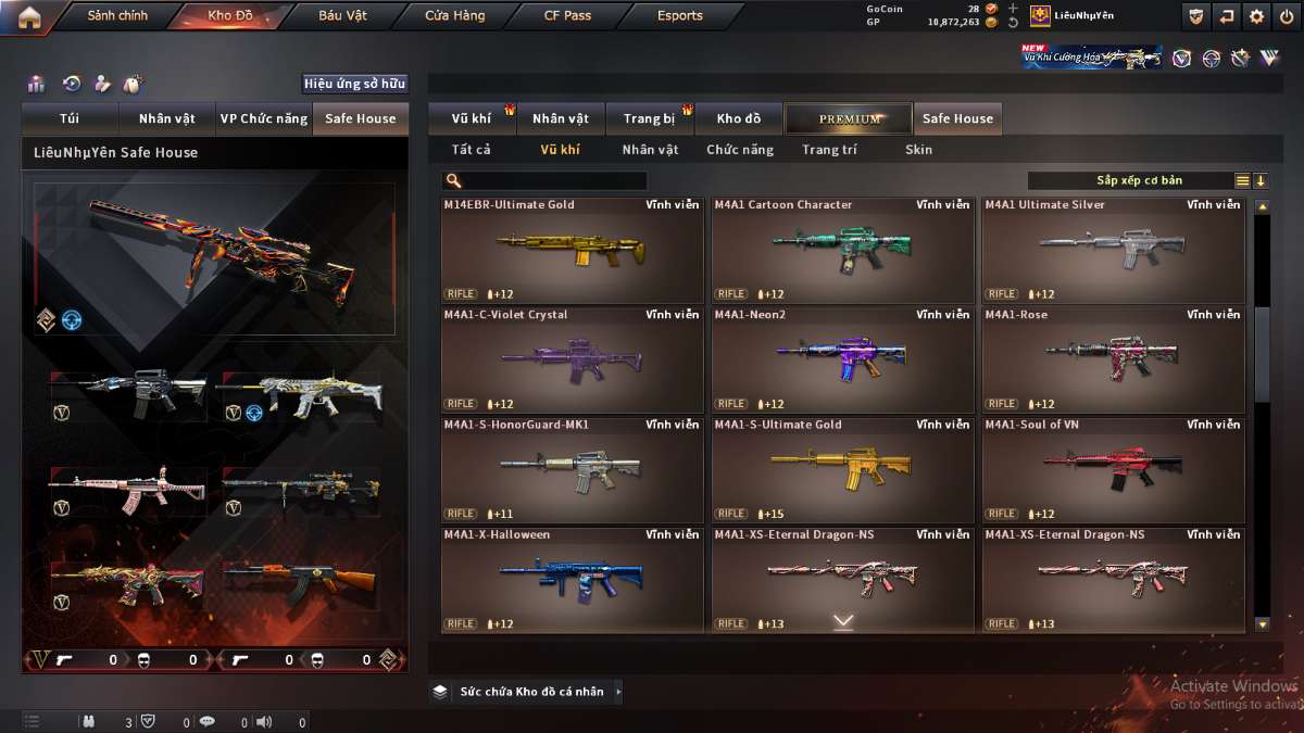 shop acc cf uy tin gia re